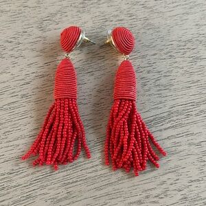 SUGARFIX by baublebar Red Tassle Earrings